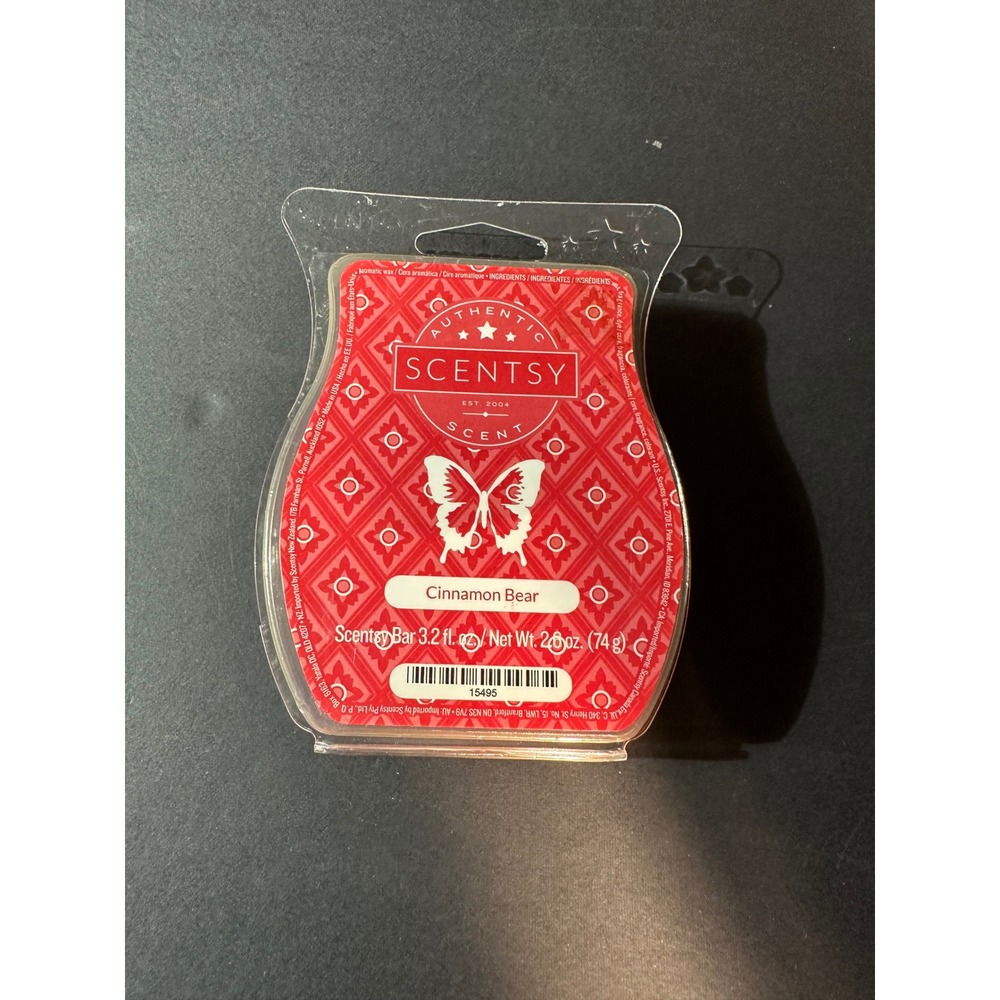 Scentsy Bar Cinnamon Bear Wax Melt‎ 2.6 oz Home Fragrance NEW